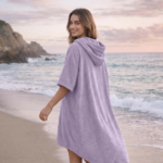 Luxury Soft Touch Beach Cover Poncho - Lilac