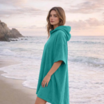 Luxury Soft Touch Beach Cover Poncho - Teal
