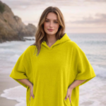 Luxury Soft Touch Beach Cover Poncho - Yellow - Image 6