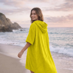 Luxury Soft Touch Beach Cover Poncho - Yellow - Image 5