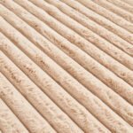 Premium Ribbed Soft Living Room Rug - Natural - Image 4