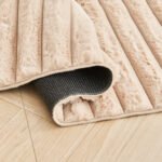 Premium Ribbed Soft Living Room Rug - Natural - Image 5