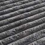 Premium Ribbed Soft Living Room Rug - Charcoal - Image 4