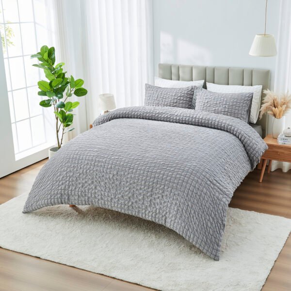 Luxury Coastal Heritage Duvet Cover Set - Grey