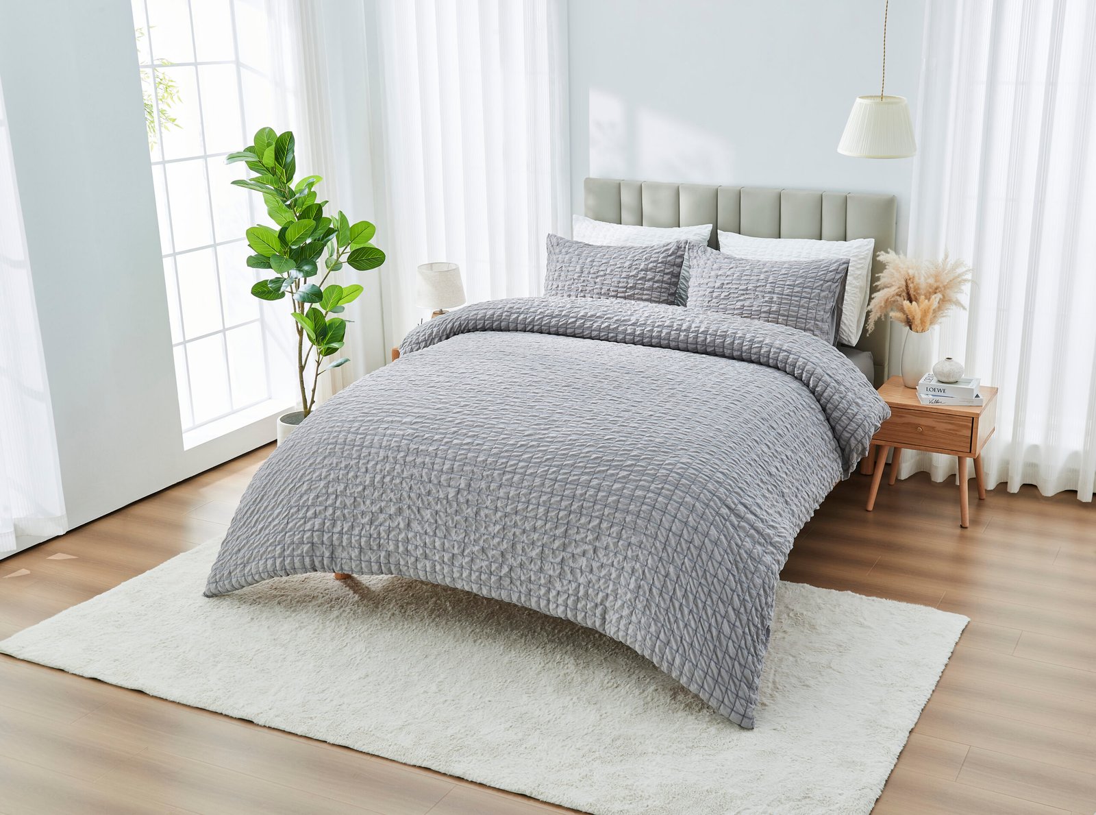 00109901 Luxury Coastal Heritage Duvet Cover Set - Grey