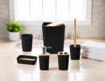 Premium Isla 12 Piece Bathroom Set – Black