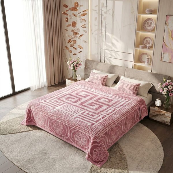 3KG Ultra Warm Reversible Comfort Blanket - Blush Pink