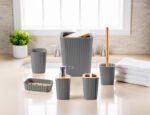 Premium Isla 12 Piece Bathroom Set – Charcoal