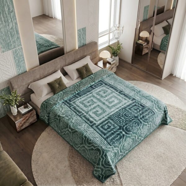 3KG Ultra Warm Reversible Comfort Blanket - Green