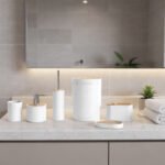 Premium Sloane 15 Piece Bathroom Set - White