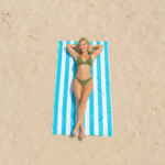 1 Pack Premium Cabana Resort Beach Towel - Aqua