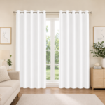 Premium Plain Blackout Curtains - White