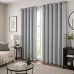 Premium Plain Blackout Curtains - Grey