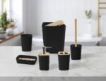 Premium Isla 12 Piece Bathroom Set – Black