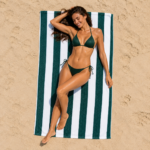 1 Pack Premium Cabana Resort Beach Towel - Green
