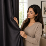 Premium Fully Lined Blackout Curtains – Black