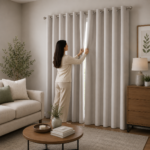 Premium Plain Blackout Curtains - Natural