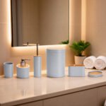 Premium Sloane 15 Piece Bathroom Set - Silver