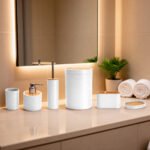 Premium Sloane 15 Piece Bathroom Set - White