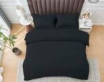 Elegant Everyday Duvet Cover Set - Black