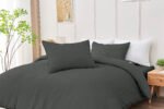 Elegant Everyday Comfort Duvet Cover Set - Charcoal