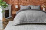 Luxury Wales Style Duvet Cover Set - Charcoal