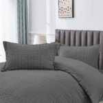Elegant Everyday Duvet Cover Set - Charcoal
