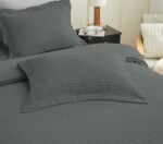 Elegant Classic Weave Duvet Cover Set – White