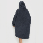 Premium Teddy Hooded Sweatshirt - Charcoal