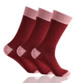 3 Pack Gentle Grip Diabetic Socks – Pink Heel & Toe