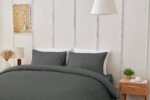 Elegant Everyday Comfort Duvet Cover Set - Charcoal