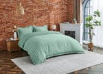 Luxury Wales Style Duvet Cover Set - Sage Green