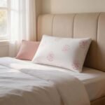 2 Pack Premium Rose Memory Foam Pillows – Pink