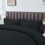 Elegant Everyday Duvet Cover Set - Black