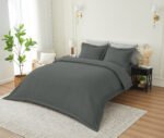 Elegant Classic Weave Duvet Cover Set – White