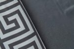 Premium Microfibre Geometric Duvet Cover Set - Charcoal