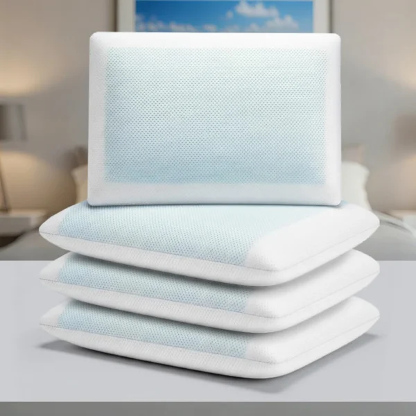 Premium Gel Memory Foam Pillow - 4 Pack
