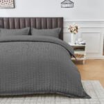 Elegant Everyday Duvet Cover Set - Charcoal