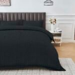 Elegant Everyday Duvet Cover Set - Black