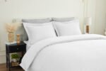 Elegant Classic Weave Duvet Cover Set – White
