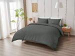 Elegant Everyday Comfort Duvet Cover Set - Charcoal