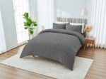 Luxury Coastal Heritage Duvet Cover Set - Charcoal