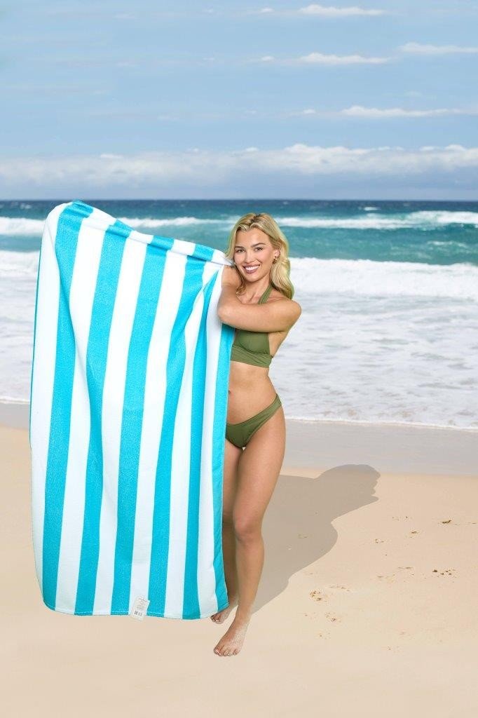 AQUA 1 Pack Premium Cabana Resort Beach Towel - Aqua