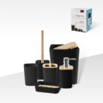 Premium Isla 12 Piece Bathroom Set – Black