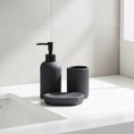 Premium Flynn 3 Piece Bathroom Set - Black
