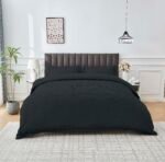 Elegant Everyday Duvet Cover Set - Black