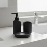 Premium Flynn 3 Piece Bathroom Set - Black