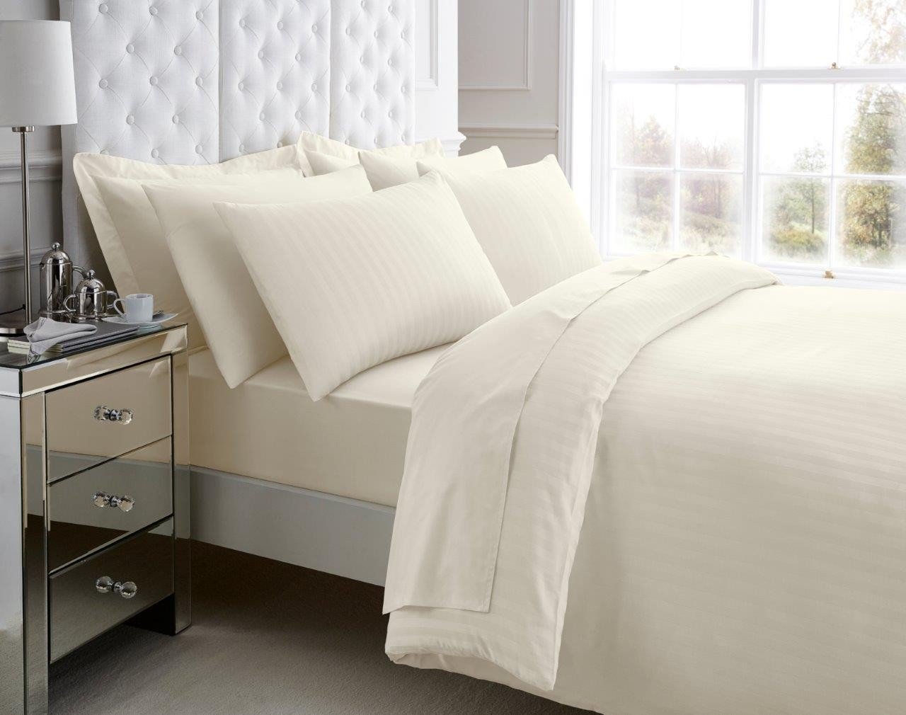 CREAM_696e5a4a6a9e6 Luxury 200 TC Egyptian Cotton Duvet Cover Set - Mocha