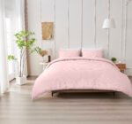Elegant Everyday Comfort Duvet Cover Set - Pink
