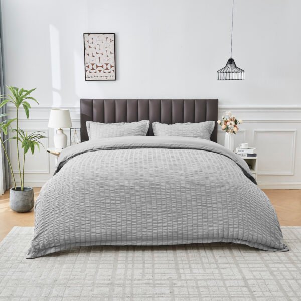 Elegant Everyday Duvet Cover Set - Grey